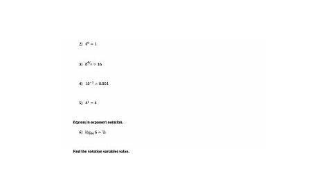 Logarithm Worksheet With Answers Pdf - Escolagersonalvesgui