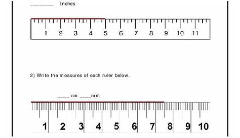 Measuring Lengths Using Rulers Worksheet for 2nd - 4th Grade | Lesson