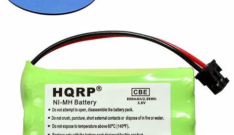 HQRP Cordless Phone Battery for Enercell 23-904 / GP60AAAH3BMS / ER-P153 2300156 Replacement