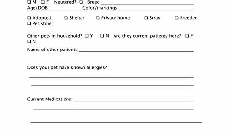 Forms — Allendale Veterinary Hospital