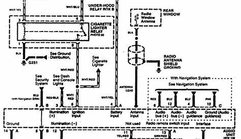 Acura RL (1998 - 1999) - wiring diagrams - audio - CARKNOWLEDGE