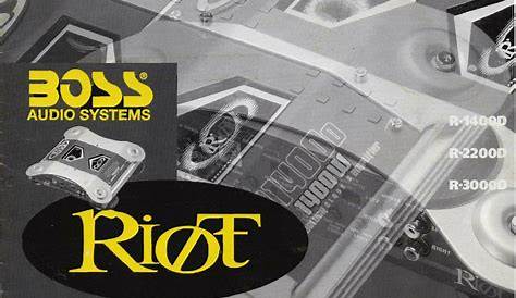 boss audio systems rage ab owner manual