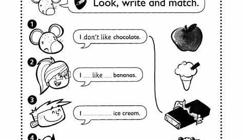 Like/Don't like food Interactive Worksheet – Edform