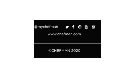 chefman air fryer manual pdf