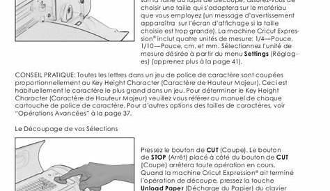 Cricut Expression User Manual - Learn Cricut