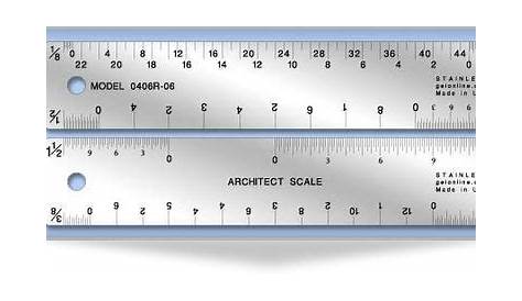 measurements on a ruler | How To Use an Architectural or Scale Ruler