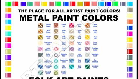 folkart paint color chart