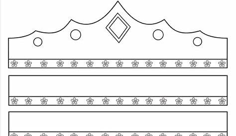 Paper Crown Template For Kids | PDF Template