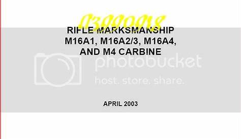 Army Rifle Marksmanship Manual: M16 | Free eBooks Download - EBOOKEE!