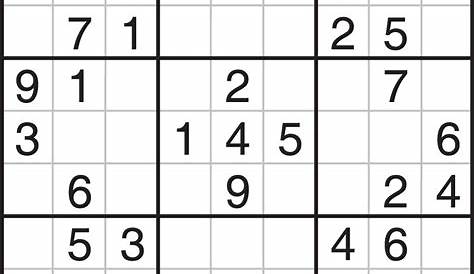 Easy Sudoku For Kids Printable - Sudoku Printable