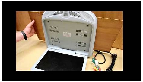 How to mount a flip down TV DVD monitor - YouTube
