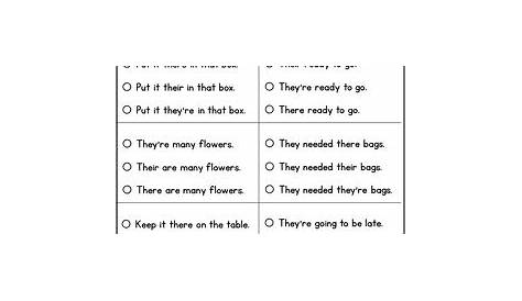 they're their there worksheet