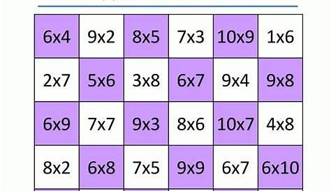 Printable Multiplication Games For 2Nd Grade | Printable Multiplication
