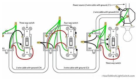3 way lighting circuit wiring diagram