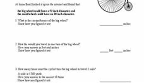 Historic Bicycle 6th - 8th Grade Worksheet | Lesson Planet