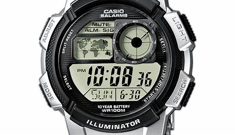 Casio Collection AE-1000WD-1AVEF World Time Watch • EAN: 4971850443407
