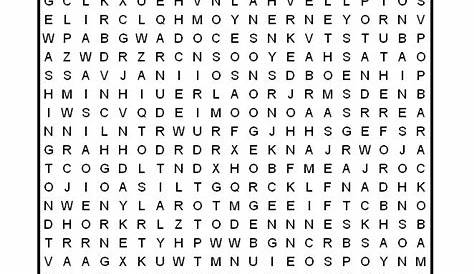 hard word search puzzles printable
