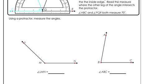 Measuring Angles With A Protractor Worksheet — db-excel.com