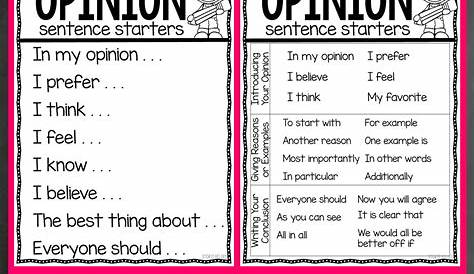 opinion writing lessons