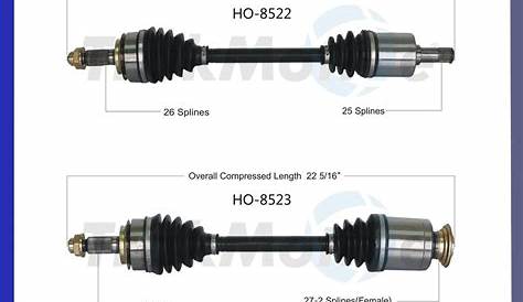 New CV Axle Shaft A Pair Front Left & Right For 2014-2015 Honda Civic