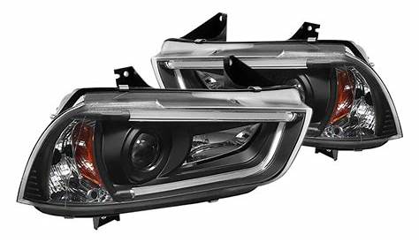 Spyder® - Dodge Charger 2011-2014 Black U-Bar Projector LED Headlights