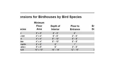 Bird House Dimensions and Other Bird House Tips - Wildlife Management Pro