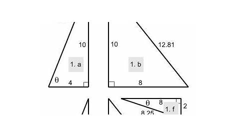 12 Best Images of Right Triangle Trigonometry Worksheet Answers - Right