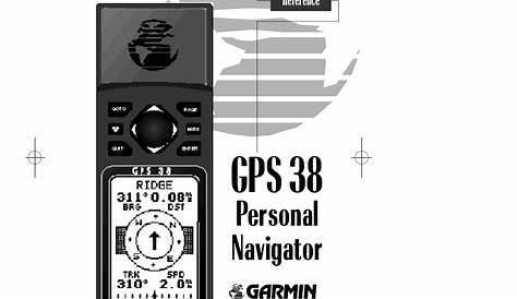 Garmin GPS 38 User Manual | 68 pages