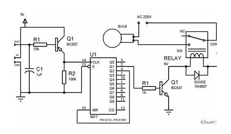 automatic on off switch circuit diagram