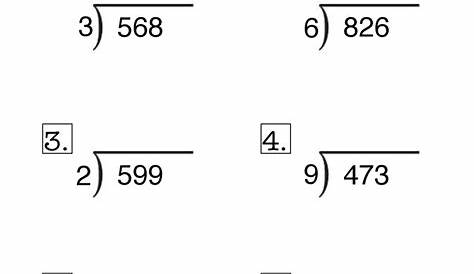 division with remainders worksheet 1 hoeden at home - grade 3 maths