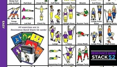 resistance band exercise chart