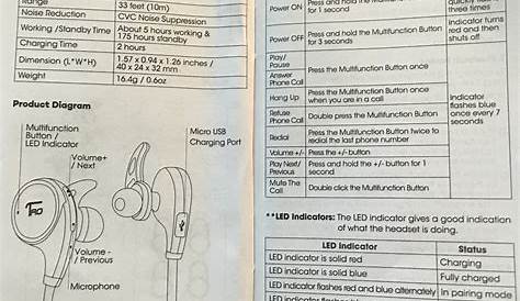 bluetooth headphones manual