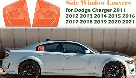 2012 dodge charger window louvers
