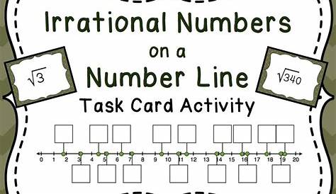 Estimating Square Roots on a Number Line - Task Card Activity (8.NS.2