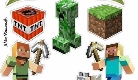 minecraft cake toppers printable