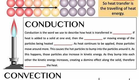 worksheet conduction convection radiation