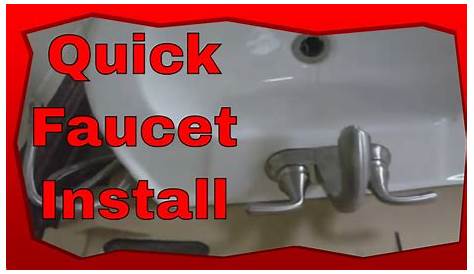 How to Install Glacier Bay Bathroom Faucets - YouTube