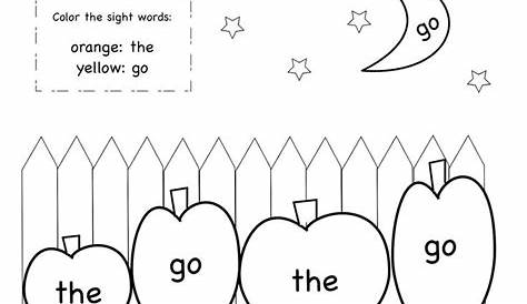 sight word coloring pages free printable