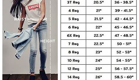 guide levi's size chart women's jeans