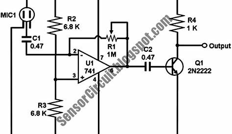 Sensor Schematic: Op Amp Based Sound Detector Circuit
