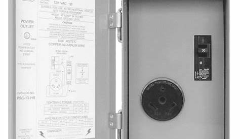 RV Hookup Power Outlet Circuit Breaker Receptacle Box 30 Amp | eBay