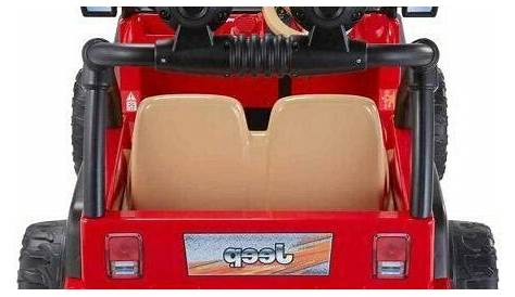 Power Wheels Jeep Wrangler 12-Volt Battery-Powered Ride-On, Red