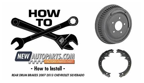 How to Install - Rear Drum Brakes 2007- 2013 Chevrolet Silverado - YouTube