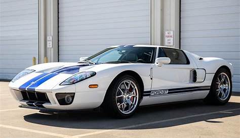 Used 2006 Ford GT Centennial White with Blue Stripes For Sale (Special Pricing) | BJ Motors