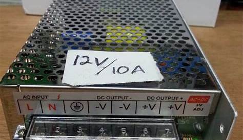 Jual Power Supply 12V 10A/ Switching Adaptor 12V10A/ 12 Volt 10 Amper