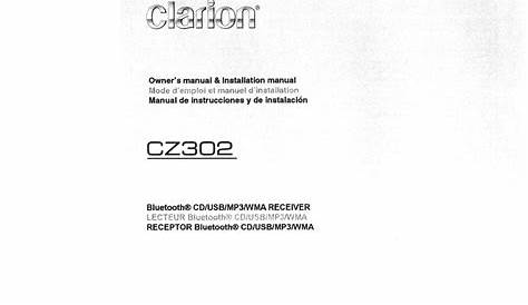 clarion cz 550 manual
