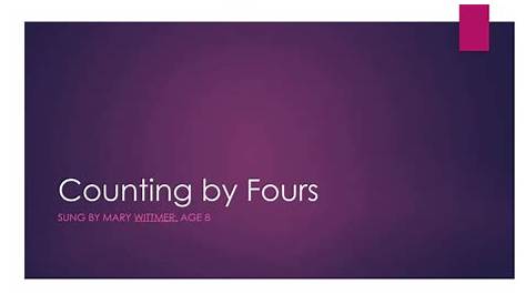 Counting by Fours - YouTube