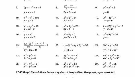 quadratic equations worksheets