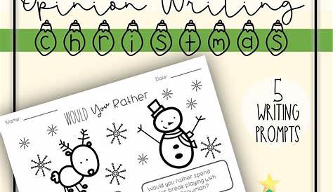 5 Would You Rather writing prompts for Christmas fun. Students will