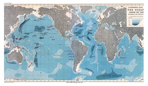 how deep is the ocean chart